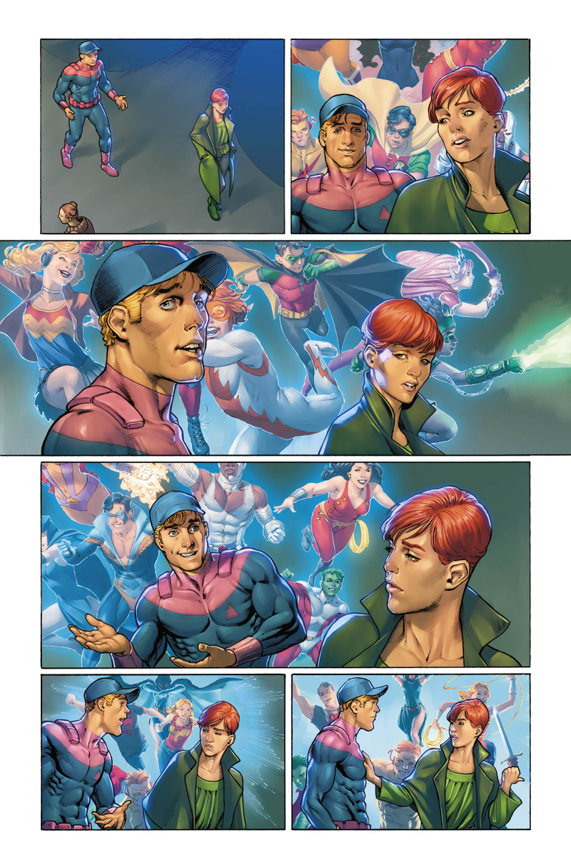 A scene from Legion of Superheroes: Millennium #2.